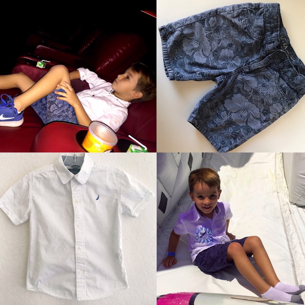 Nautica Shorts & Nautica Shirt Bundle 2 in 1